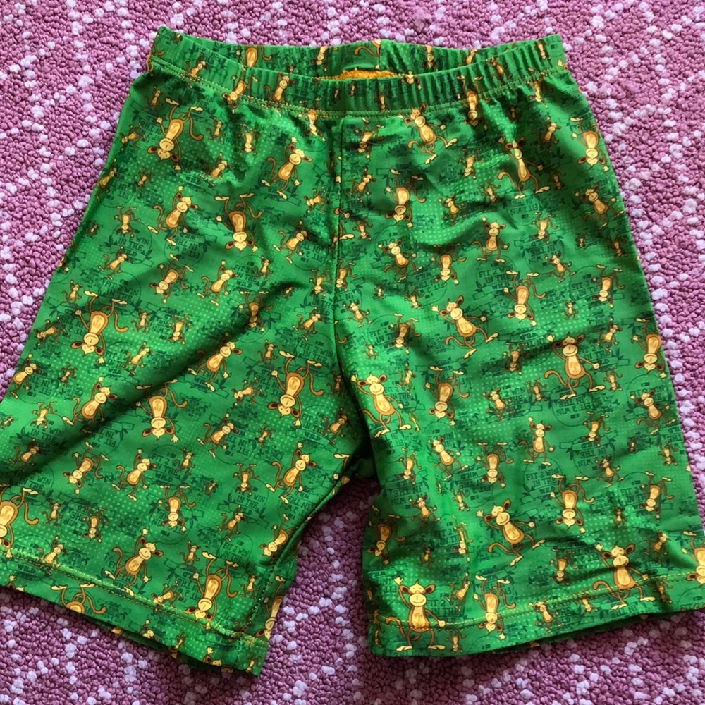 Monkey patterned sports spandex